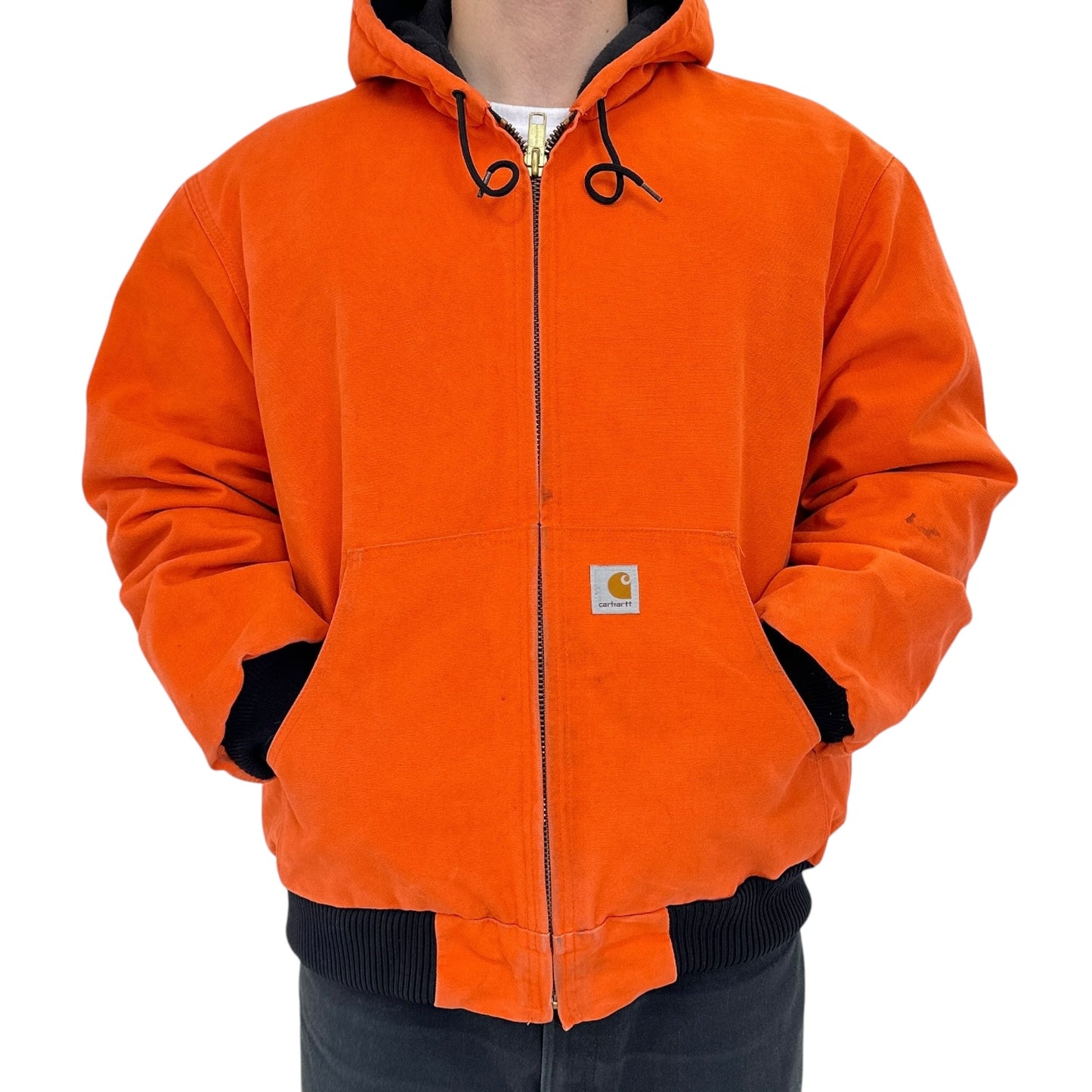 CAUTION ORANGE HOODED (XL)